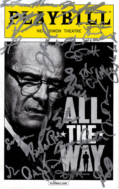 All The Way - Signed Broadway Musical Playbill