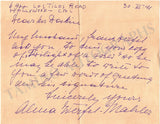 Mahler, Alma - Autograph Letter Signed 1941
