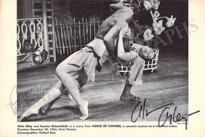 Alley, Alvin - De Lavallade, Carmen - Signed Photograph