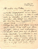 Jarnach, Amalie - Autograph Letter Signed 1930