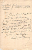 Thomas, Ambroise - Autograph Letter Signed 1893