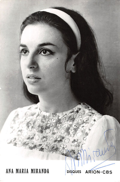 MIRANDA, Ana-Maria (Various Autographs)