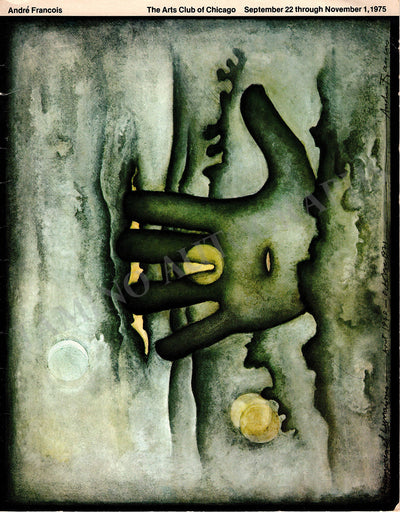 Francois, Andre - Set of 2 Signed Exhibition Catalogues