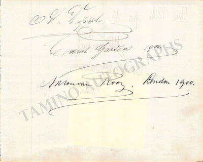 Vintage Opera Signers - Lot of Signed Album Pages