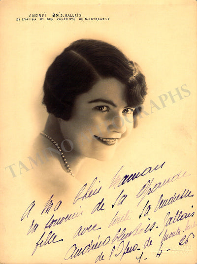 BOIS-GALLAIS, Andree