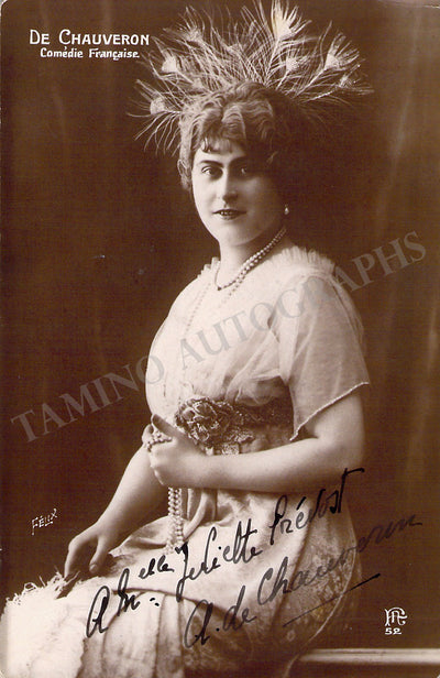 De Chauveron, Andree - Signed Photograph