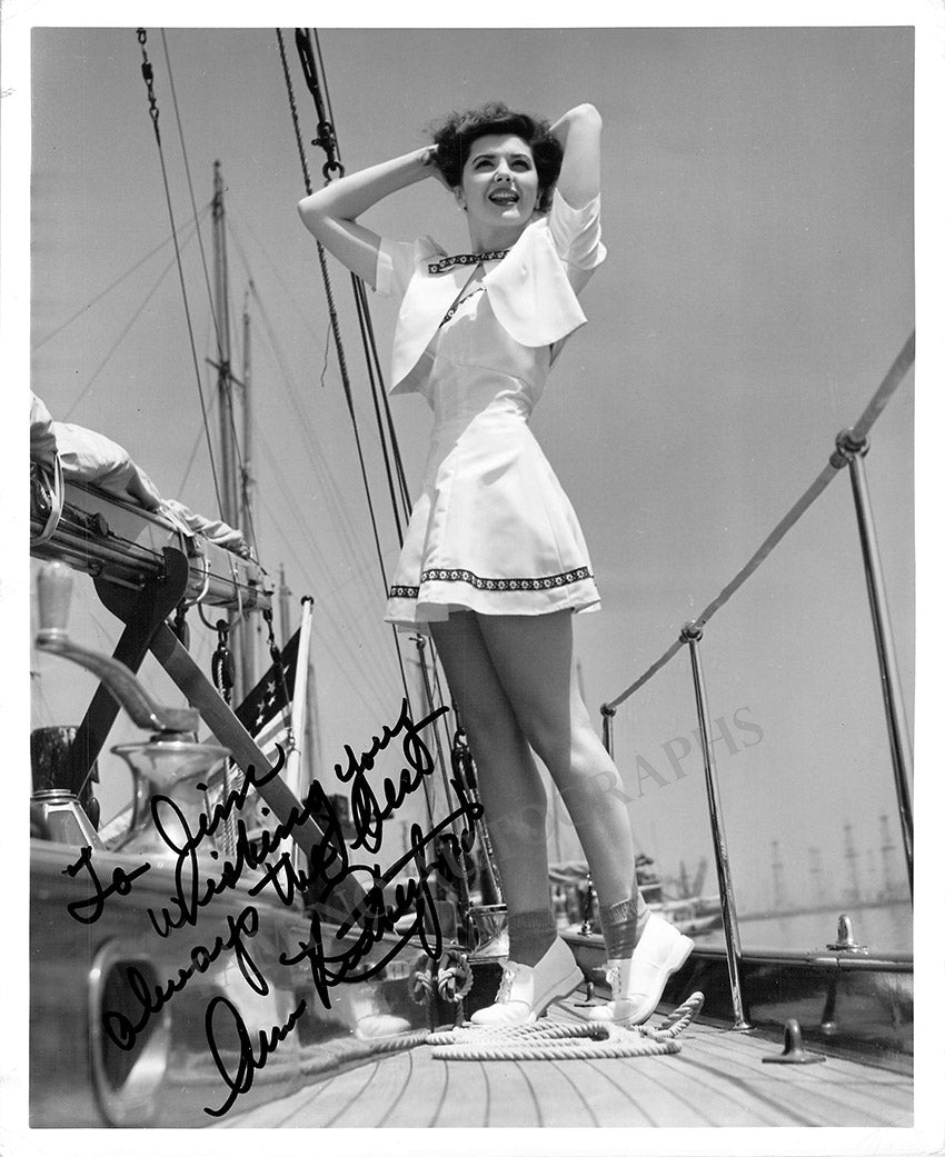 Ann Rutherford Autograph Signed Photo Washington Melodrama – Tamino