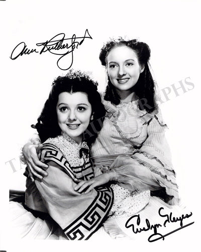 Rutherford, Ann - Keyes, Evelyn - Signed Photo in "Gone With The Wind"
