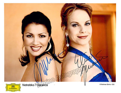 Netrebko, Anna - Garanca, Elina - Double Signed Photograph