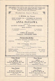 Pavlova, Anna - Performance Program New York 1924