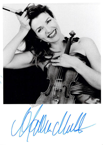 At rest with her instrument