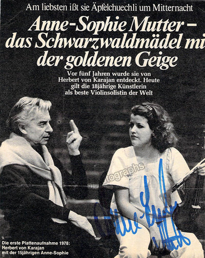 With Herbert Von Karajan