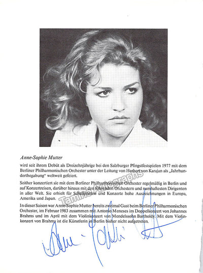 Signed program biography