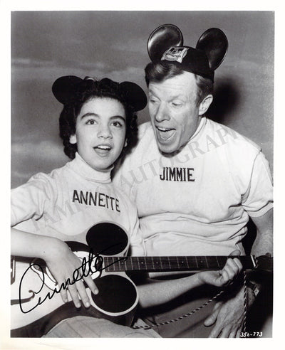 Funicello, Annette - Signed Photograph in "The Mickey Mouse Club"