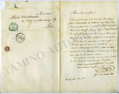 Romanesi, Antoine - Autograph Letter Signed