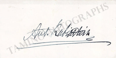 Rubinstein, Anton - Signed Card