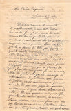 Cotogni, Antonio - Autograph Letter Signed 1870