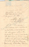 Cotogni, Antonio - Autograph Letter Signed 1872