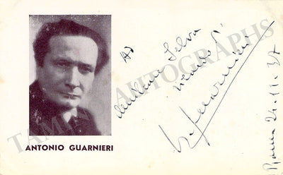Guarnieri, Antonio - Signed Photograph 1937