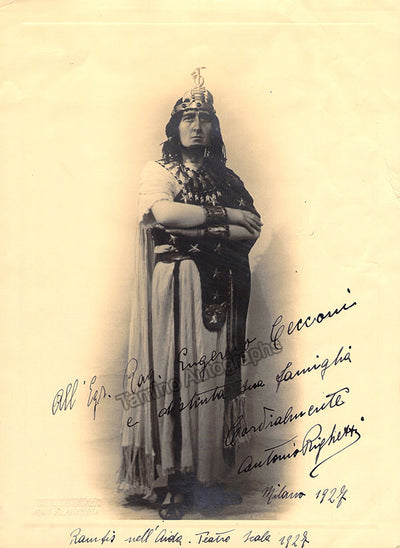 Righetti, Antonio - Signed Photograph in Aida