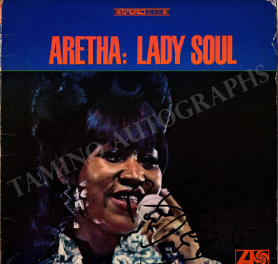 Franklin, Aretha - Signed LP Album "Aretha: Lady & Soul"