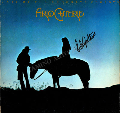 Guthrie, Arlo - Signed LP Sleeve "Last of the Brooklyn Cowboys"