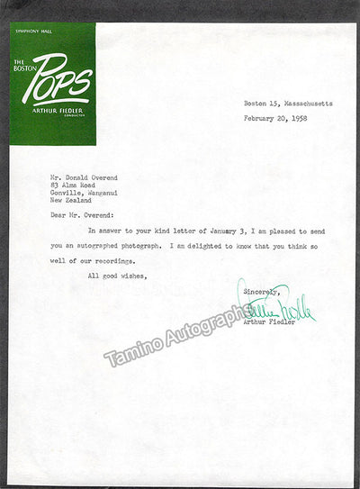 Typed Letter Signed (1958)