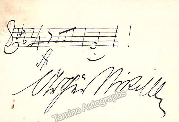 Nikisch, Arthur - Autograph Music Quote