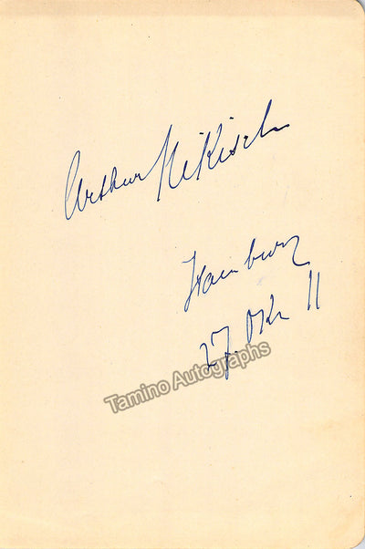 Signed Album Page (1911)