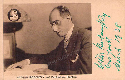 Bodanzky, Artur - Signed Photograph 1938