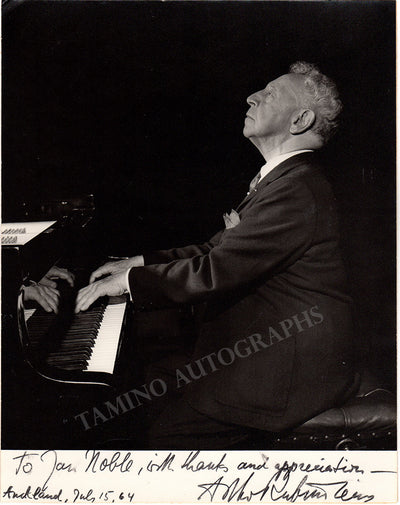 Rubinstein, Artur - Signed Photograph 1964