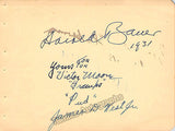 Schnabel, Artur - Bauer, Harold - Signed Album Page