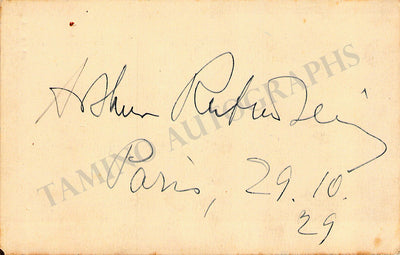 Signed Card (1929)