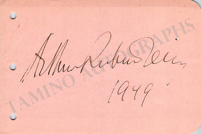 Signed Album Page (1949)