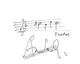Part, Arvo - Signed Album Page + 1 Autograph Musical Quote Signed