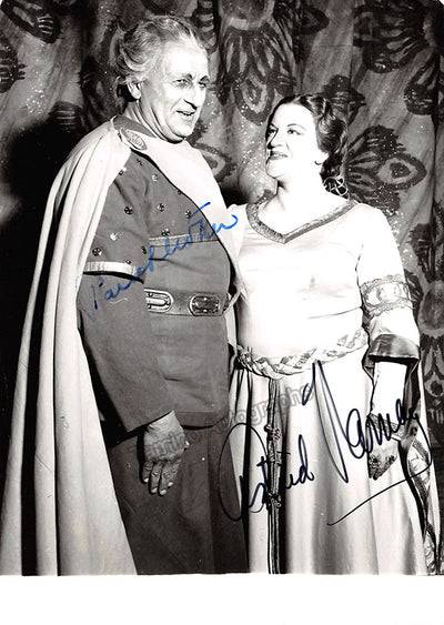Varnay, Astrid - Schoeffler, Paul - Double Signed Photograph in Tristan und Isolde