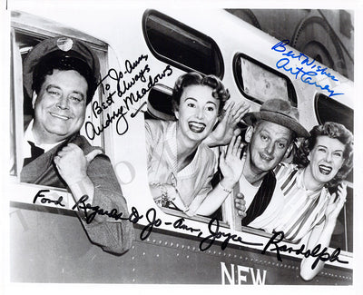 Meadows, Audrey - Carney, Art - Randolph, Joyce - Signed Photo in "The Honeymooners"