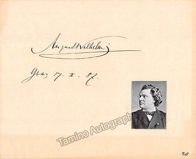 Wilhelmj, August - Signed Album Page 1887