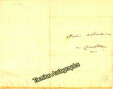 Panseron, Auguste Mathieu - Autograph Letter Signed