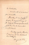 Vitu, Auguste - Autograph Letter Signed 1873