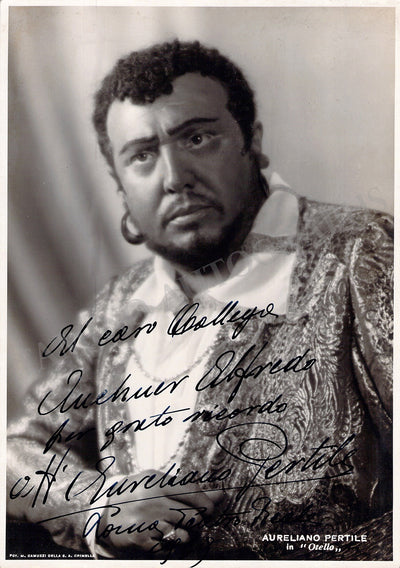 Pertile, Aureliano - Signed Photograph as Otello