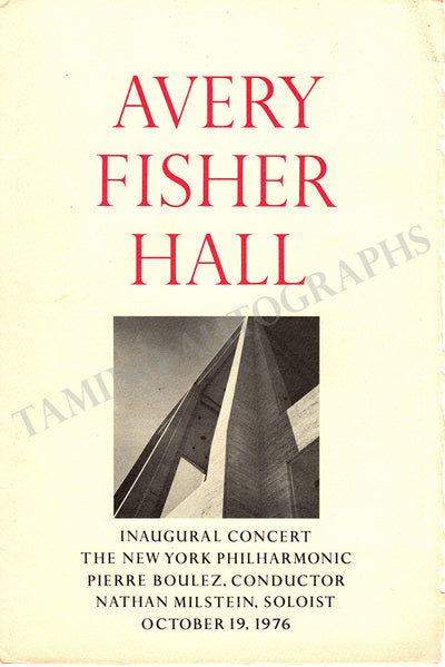 Avery Fisher Hall - Inauguration Gala Performance 1976