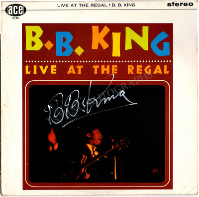 King, B.B. - Signed LP Sleeve "Live at the Regal"