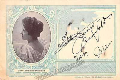 Reinhold-Devrient, Babette - Signed Photograph 1897