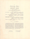 Nijinsky, Vaslav - Performance Program London 1912