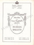 Ballet Russes Diaghilev - Program London 1919