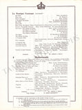 Ballet Russes Diaghilev - Program London 1919