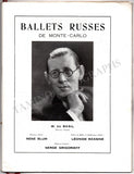 Ballets Russes de Montecarlo - Performance Program Paris 1934