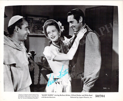 Britton, Barbara - Signed Photograph in "Bandit Queen"