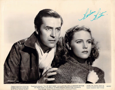 Britton, Barbara - Signed Photograph in "Till We Meet Again"
